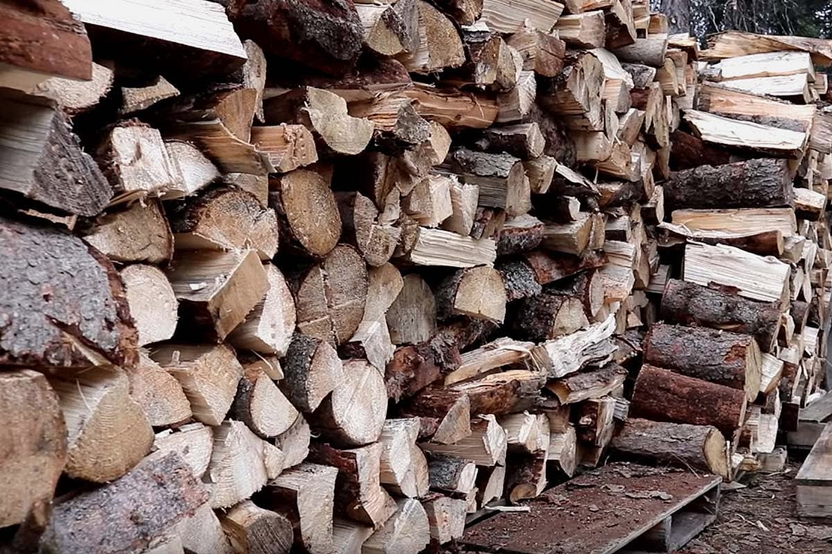 odun ve tahta parçası